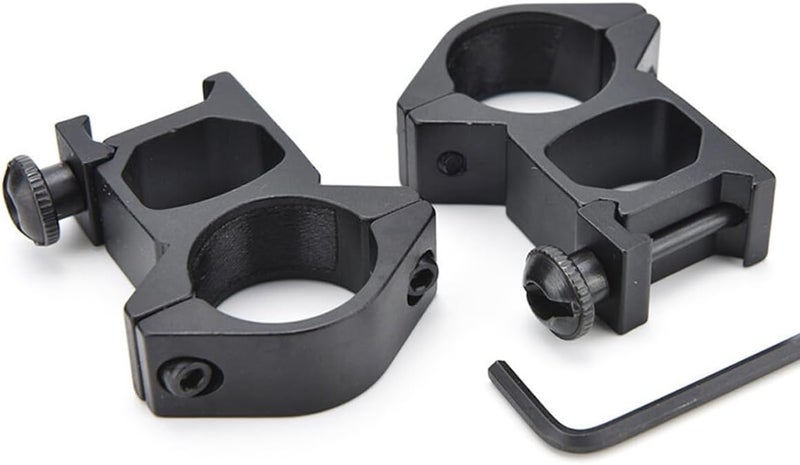 LONSEL 1'' Scope Rings, 2Pcs High Profile or 2Pcs Medium Profile 1 Inch Scope Mount Rings for Picatinny Rail - Image 4